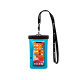 Geckobrands Large Phone Dry Bag Neon Blue
