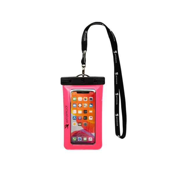 Geckobrands Waterproof Float Phone Dry Bag orange