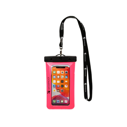 Geckobrands Waterproof Float Phone Dry Bag orange