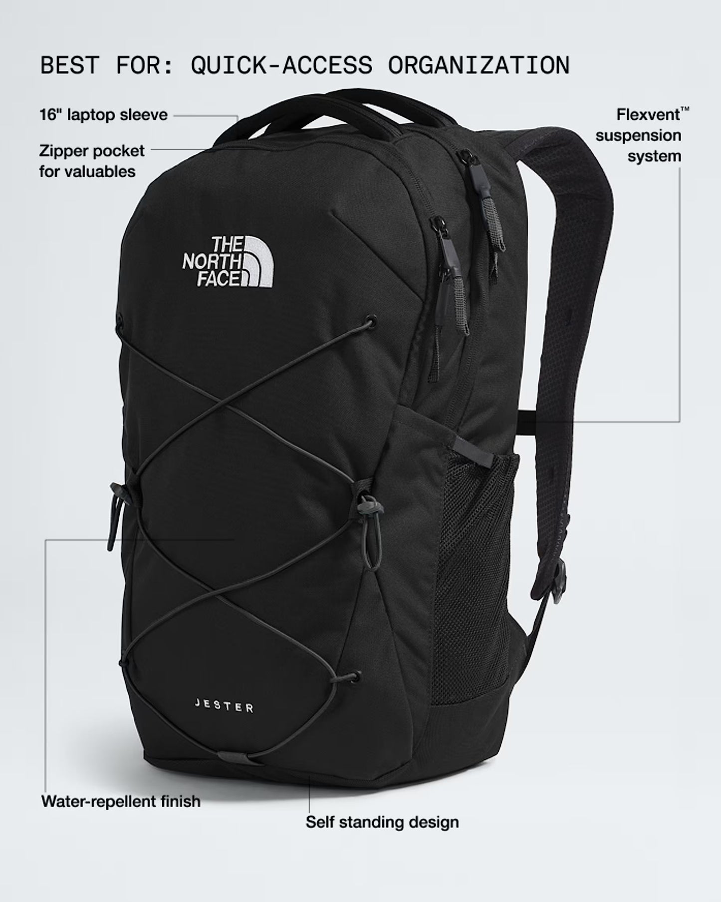 The North Face Jester Backpack - 28L - TNF Black-NPF
