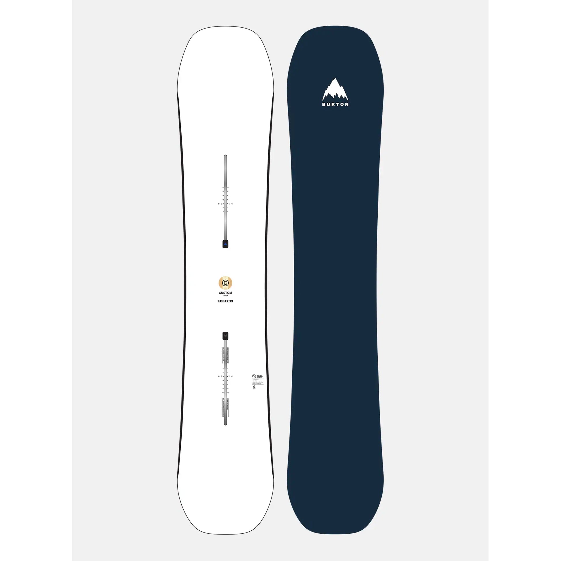 Men's Burton Custom Camber Snowboard white