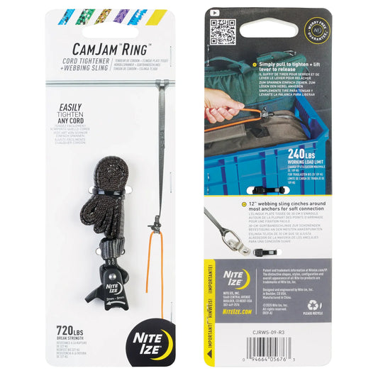 Nite Ize CamJam Ring Rope Tightener + Webbing Sling