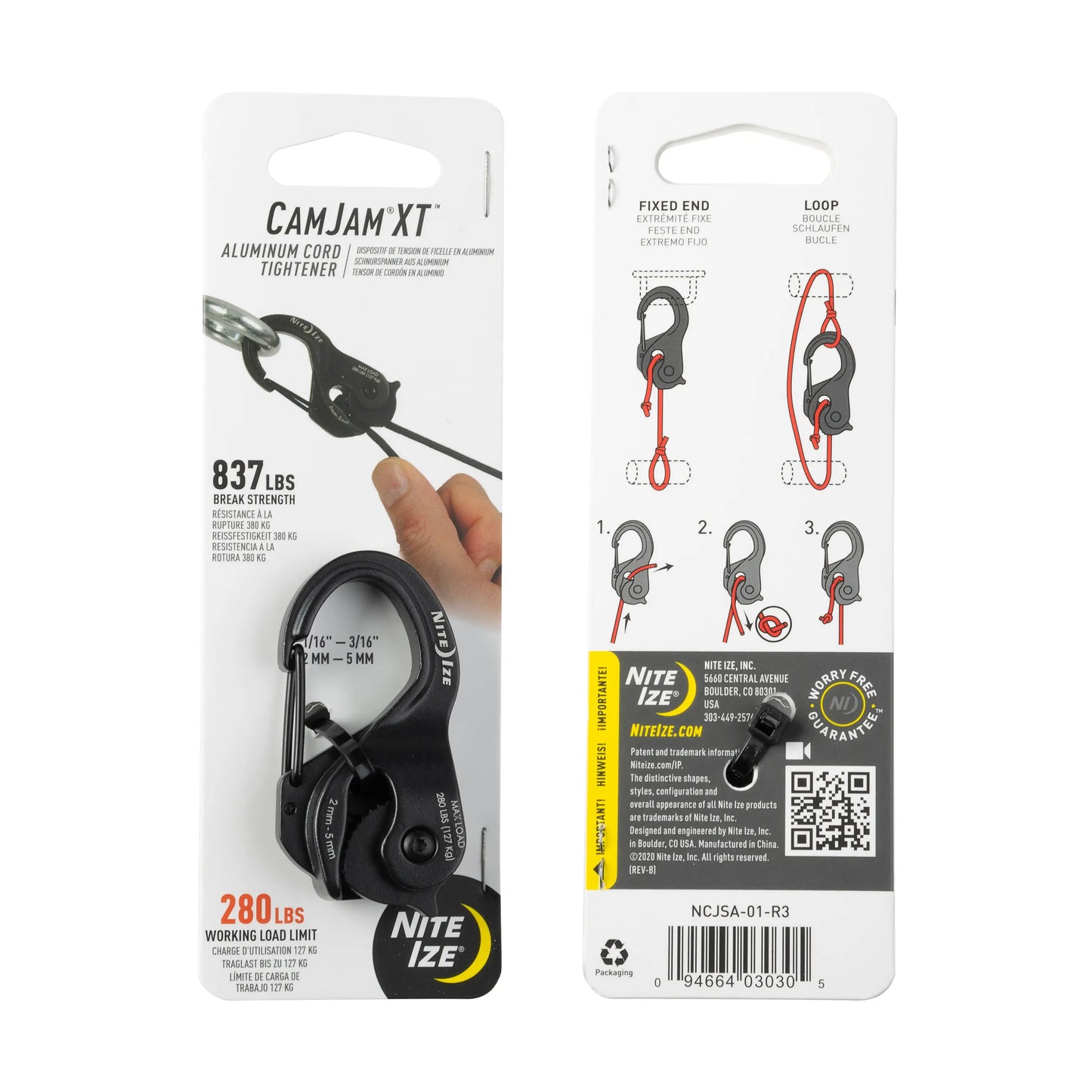 Nite Ize CamJam® XT™ Aluminum Rope Tightener