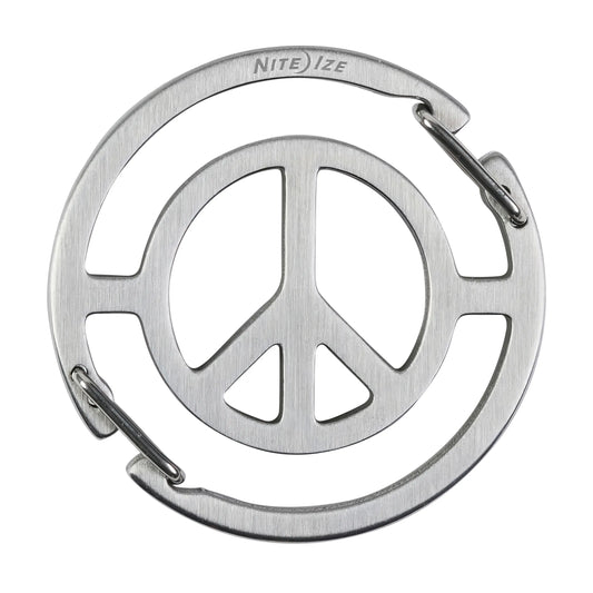 Nite Ize Medallion™ Peace Sign Key Carabiner