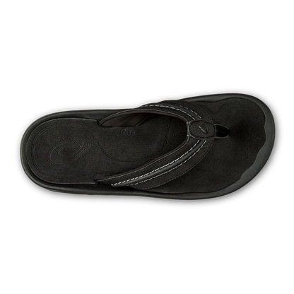 OluKai Hokua Men’s Quick-Drying Beach Sandals black