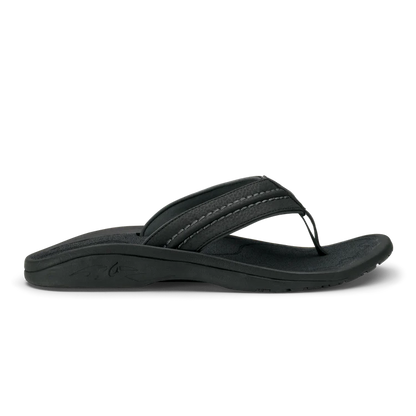 OluKai Hokua Men’s Quick-Drying Beach Sandals black