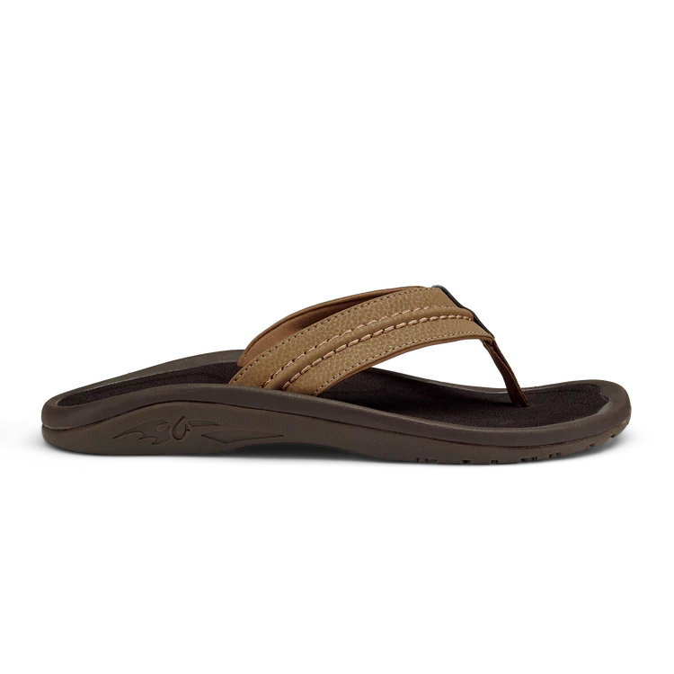 OluKai Hokua Men’s Quick-Drying Beach Sandals tan
