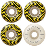 SPITFIRE Skateboard Wheels 55mm CLASSICS Yellow/White