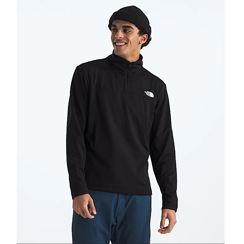 The North Face Men’s Cedar Trail Grid Fleece ¼-Zip black 2