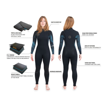Dakine Womens Quantum Chest Zip 5/4/3 mm