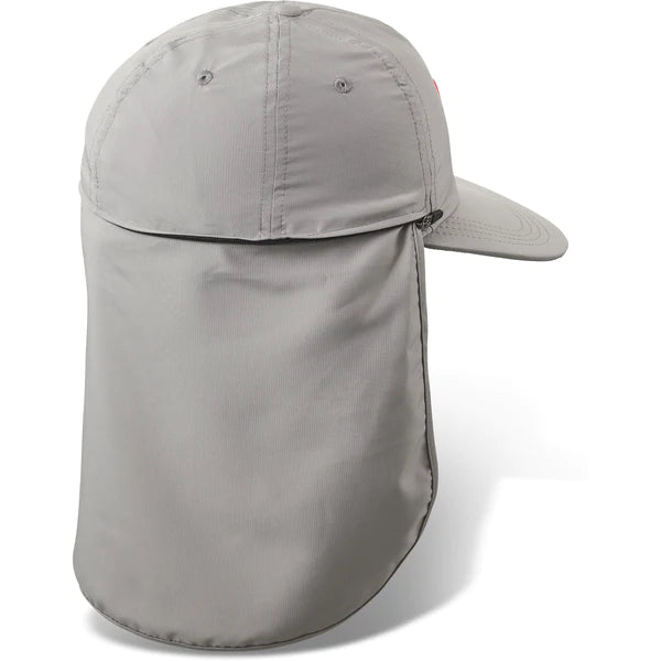 Dakine Abaco Curved Bill Hat with Neck Cape Griffin Grey l-xl