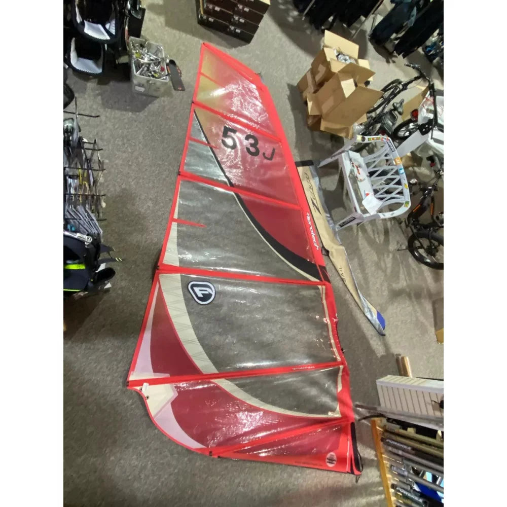 Aerotech Sails 2009 Aerotech Zenith 9.0 Red Used Windsurfing Sail Used – Image 1