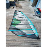 Aerotech Sails 2016 Aerotech Dagger VMG Prototype Sail 9.8 Teal USED Windsurfing Sail Used – Image 1