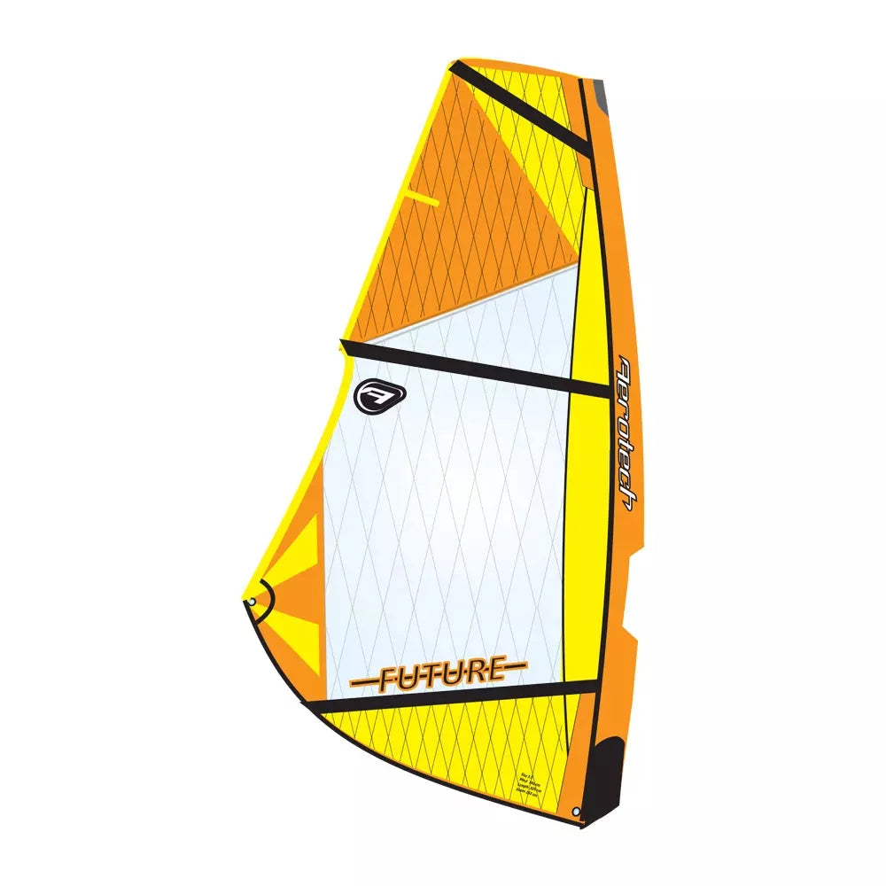 Aerotech Sails Aerotech Future Complete Rig Yellow Windsurfing Sail – Image 1