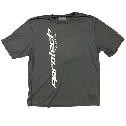 Aerotech Sails Aerotech Short Sleeve Sun Shirt Graphite Large Mens Rashguard – Image 1