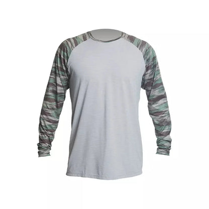Anetik Remix Raglan Tech Long Sleeve Shirt Camo Small Mens Shirts – Image 1