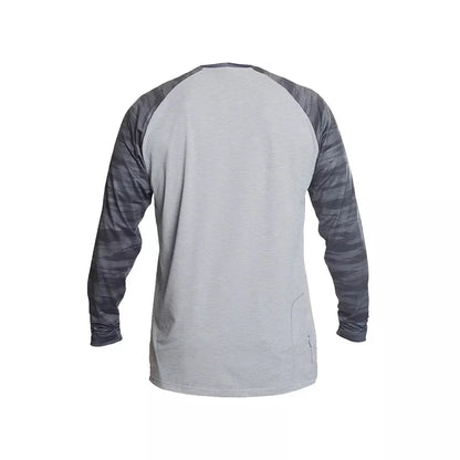 Anetik Remix Raglan Tech Long Sleeve Shirt Stealth Camo Medium Mens Shirts – Image 2