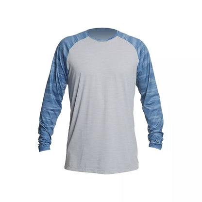 Anetik Remix Raglan Tech Long Sleeve Shirt Azul Camo XXL