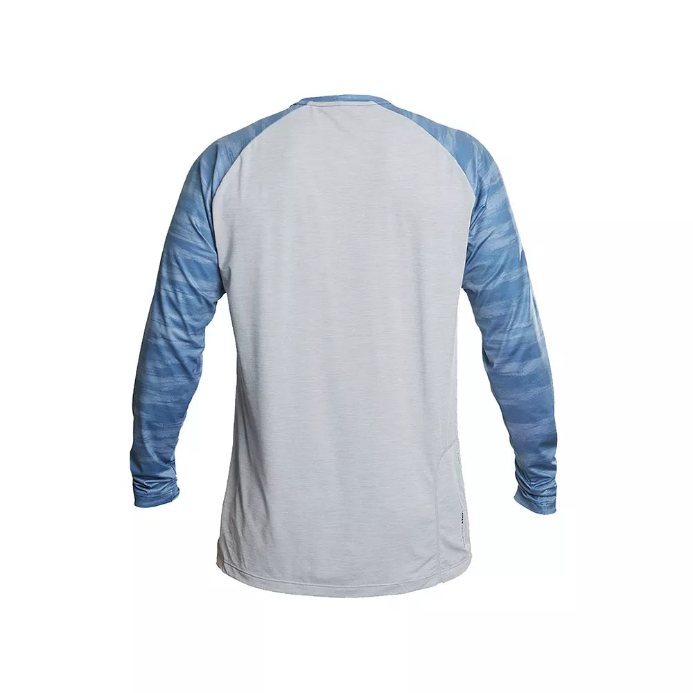 Anetik Remix Raglan Tech Long Sleeve Shirt Azul Camo XXL