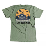 AVID Fish Shack Short Sleeve Tee Army Heather Large Mens Shirts – Image 1