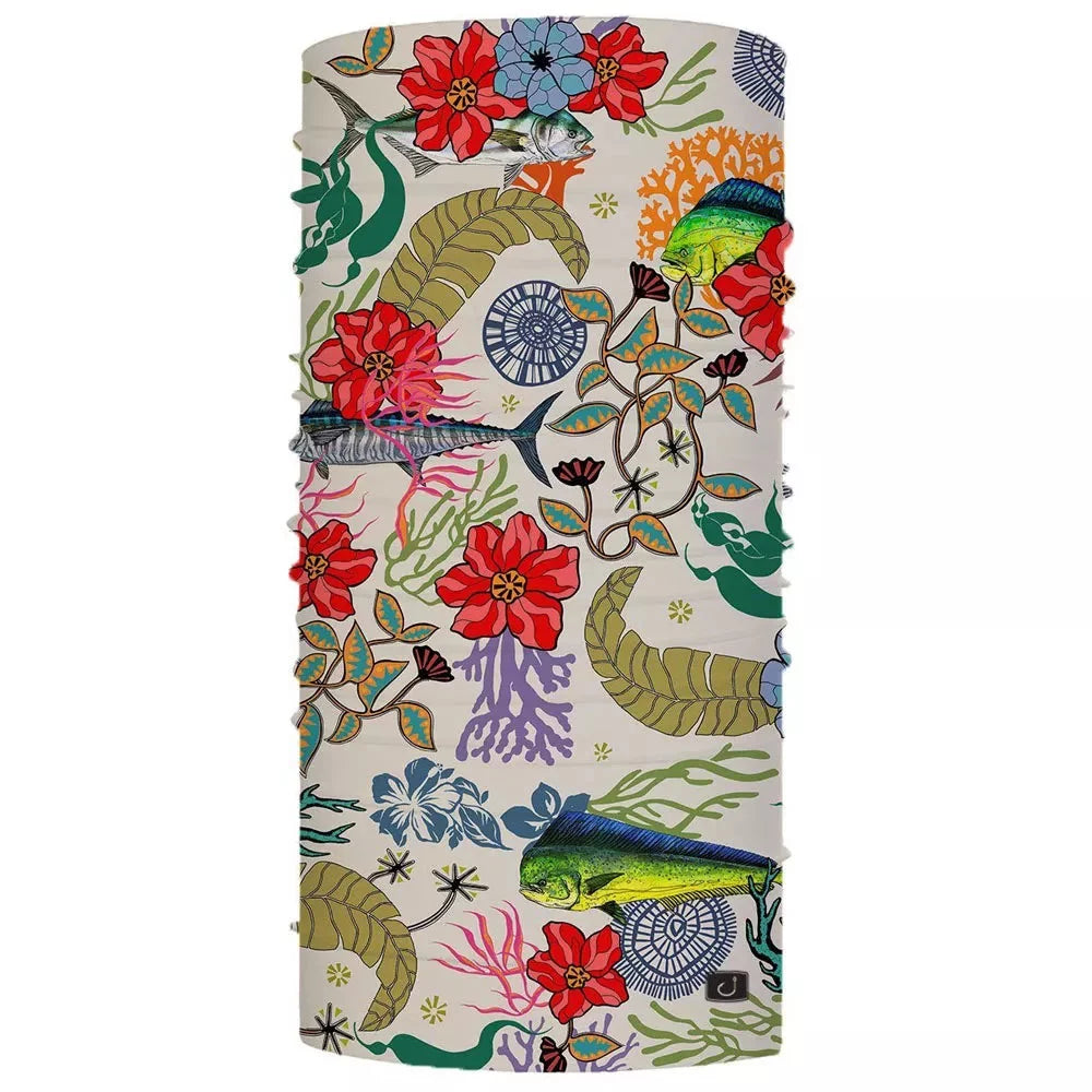 AVID Fishing Sun Mask Fish Floral Wetsuit Hood – Image 1