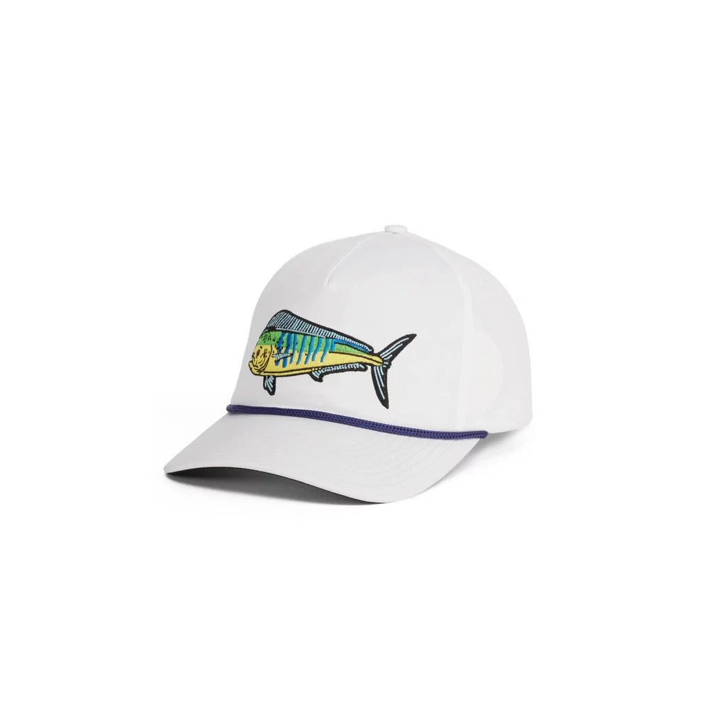 AVID Gamefish Retro Camper Hat White Mens Hats – Image 1