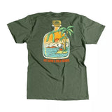 AVID Hot Days Short Sleeve Tee Army Heather Small Mens Shirts – Image 1
