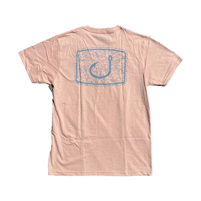 Avid Marlin Camo Icon Short Sleeve Tee Coral Large Mens Shirts – Image 2