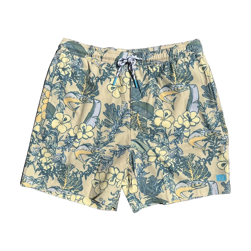 Avid Men's Shoreline Volley Elastic Boardshorts Oasis Medium Mens Boardshorts – Image 1