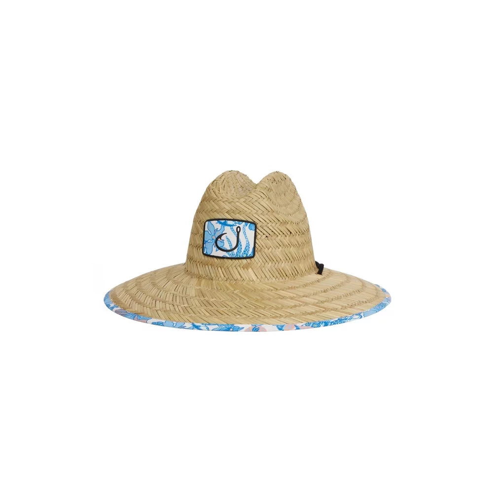 AVID Sundaze Straw Hat Islamorada Blue Mens Hats – Image 1