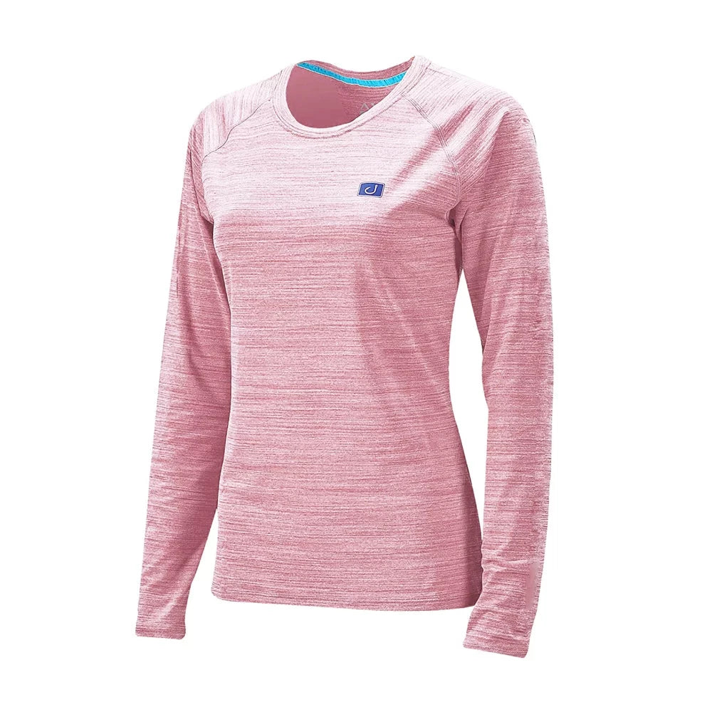 AVID Women's Pacifico Crew Long Sleeve Shirt Hibiscus Large Womens Shirt – Image 1