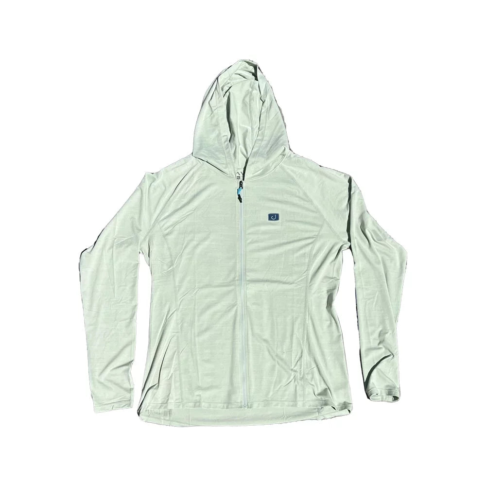 Avid Women's Pacifico Zip Up Hoodie Green Fig Large Womens Shirt – Image 1