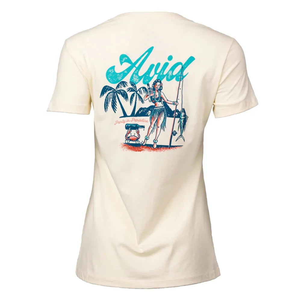 Avid Women's Womens Paradise Palms T-Shirt Womens Shirt – Image 1
