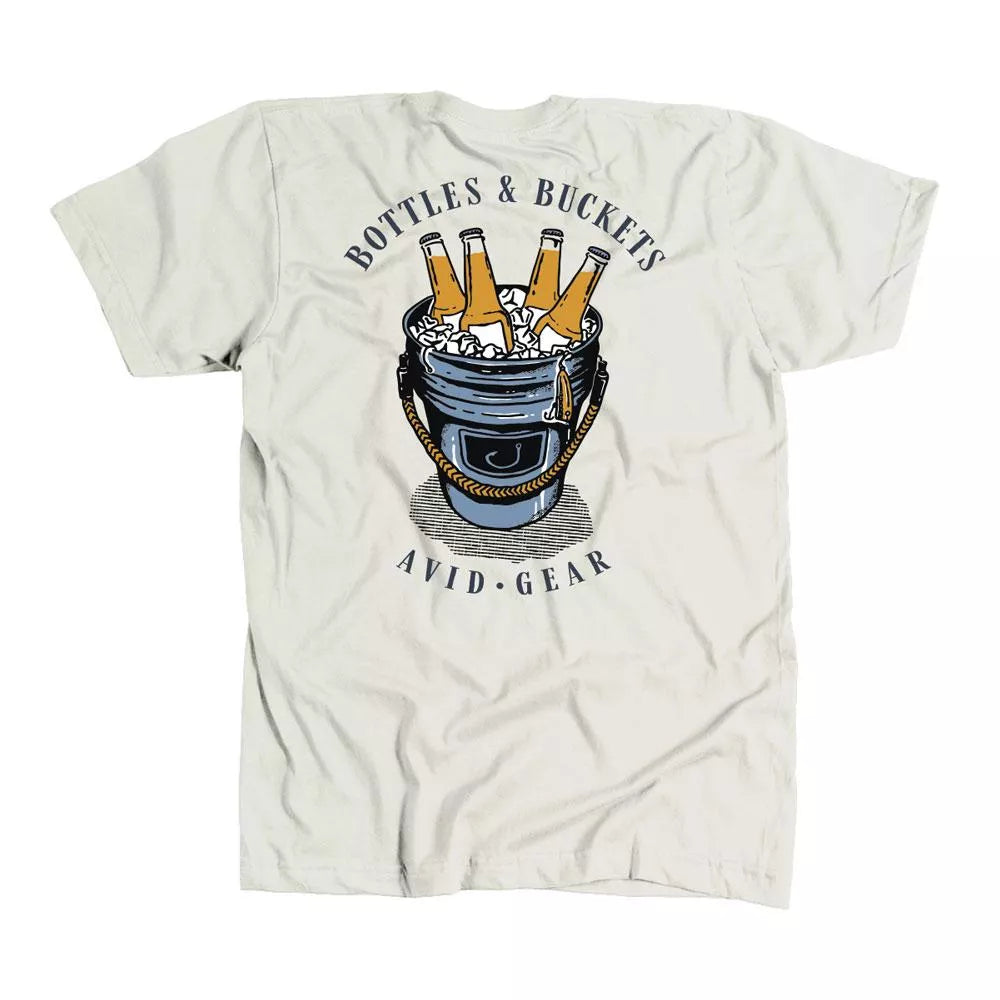 AVID Bottles & Buckets Short Sleeve Tee Bone Small