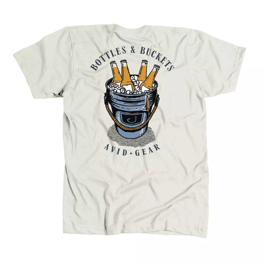 AVID Bottles & Buckets Short Sleeve Tee Bone Small