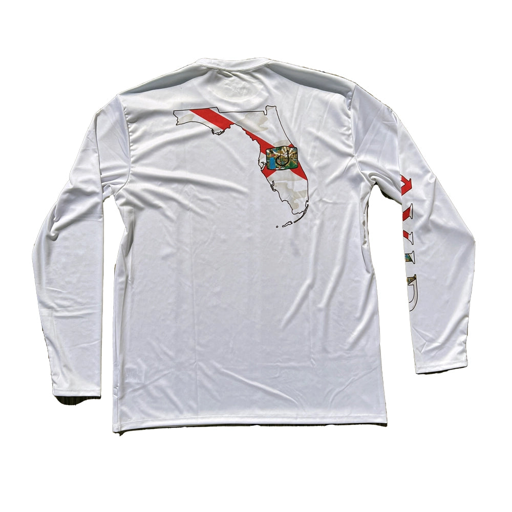 AVID Florida Native AVIDry Long Sleeve Crew White Medium