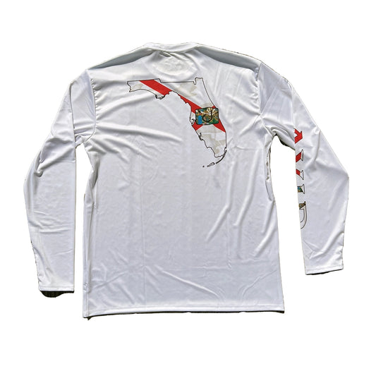 AVID Florida Native AVIDry Long Sleeve Crew White Medium