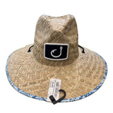 Avid Pinch Front Straw Hat Ice Blue