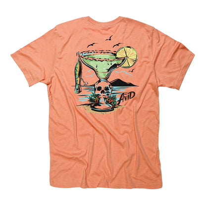 Avid Salty Days Short Sleeve Tee Guava Small