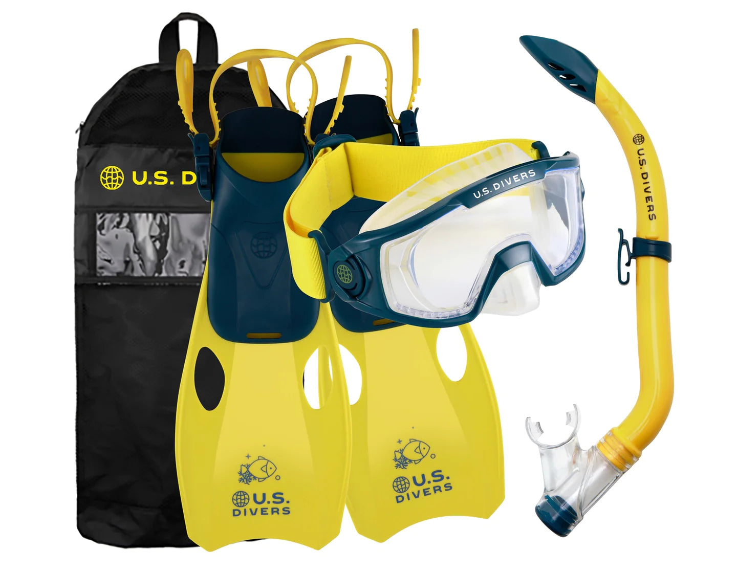 US Divers Avila Kid Set Navy/Yellow S/M