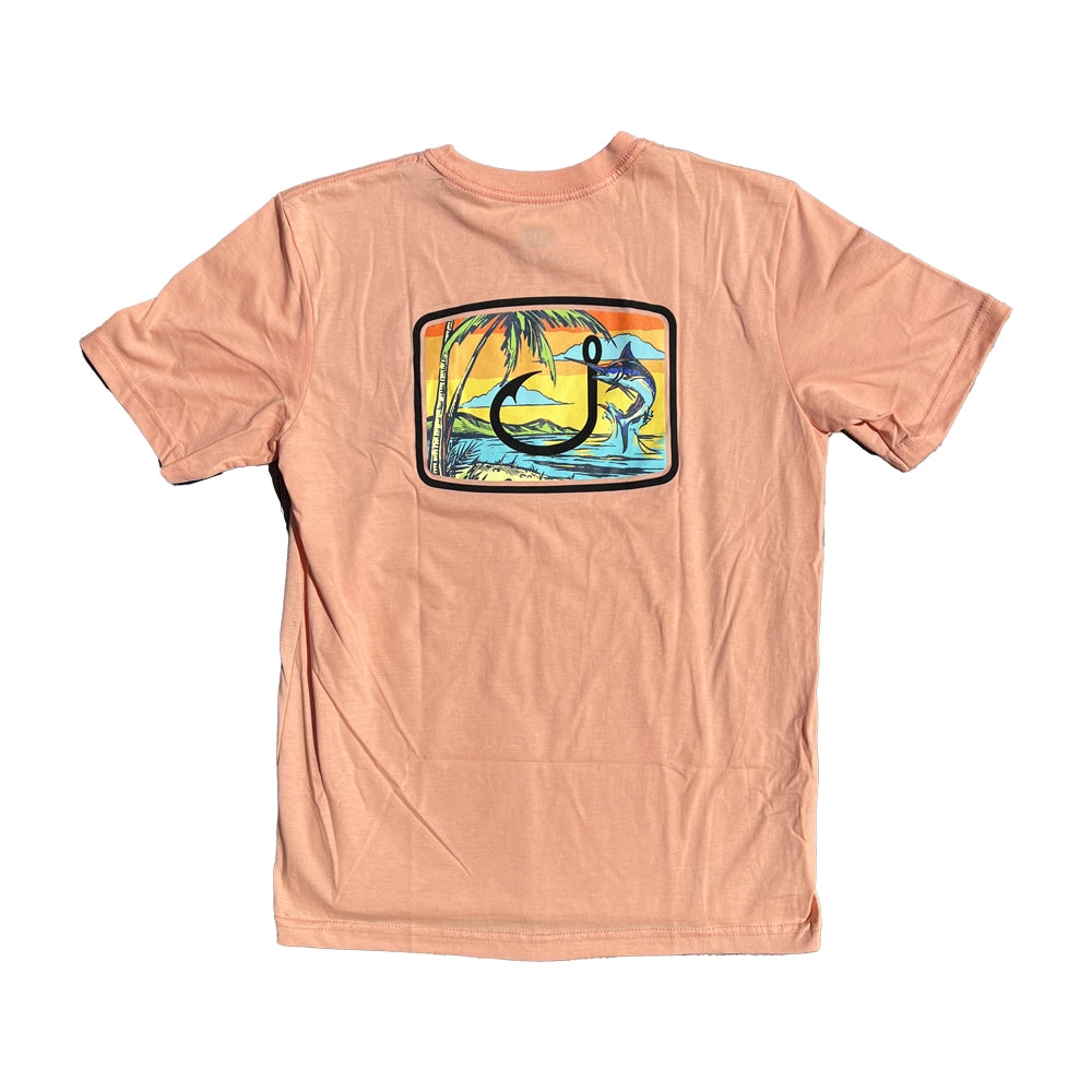 Avid Kid's Salty Days Short Sleeve Tee Guava Small