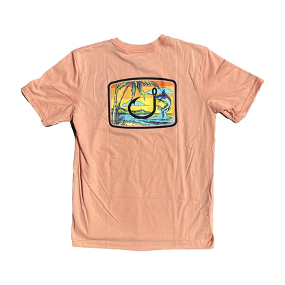 Avid Kid's Salty Days Short Sleeve Tee Guava Medium