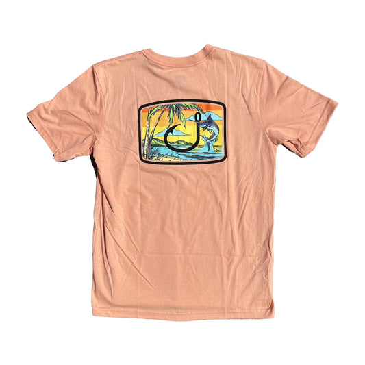 Avid Kid's Salty Days Short Sleeve Tee Guava Large