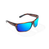 Bajio Bales Beach Brown Tortoise Gloss Blue Mirror Glass Lenses Mens Sunglasses – Image 1