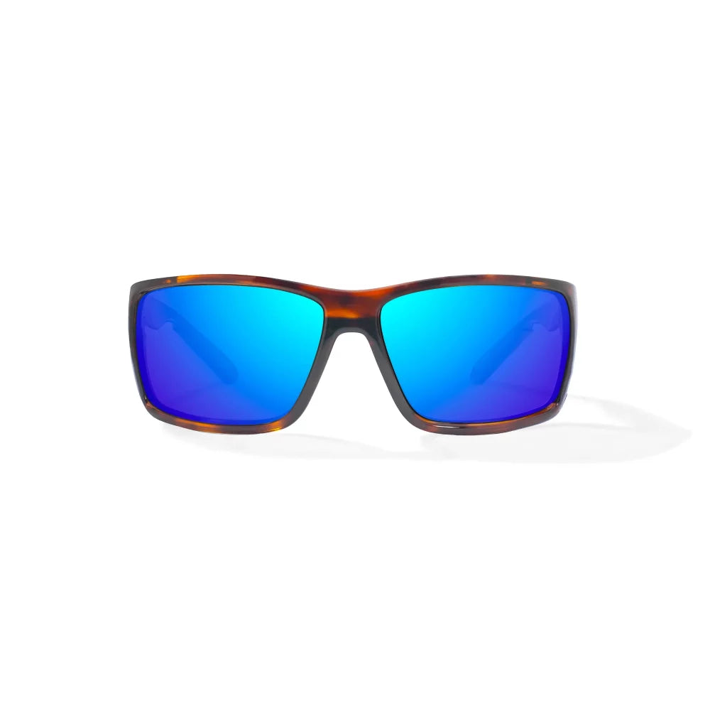 Bajio Bales Beach Brown Tortoise Gloss Blue Mirror Glass Lenses Mens Sunglasses – Image 2
