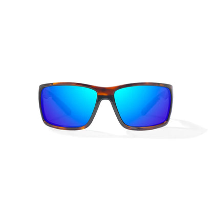 Bajio Bales Beach Brown Tortoise Gloss Blue Mirror Glass Lenses Mens Sunglasses – Image 2