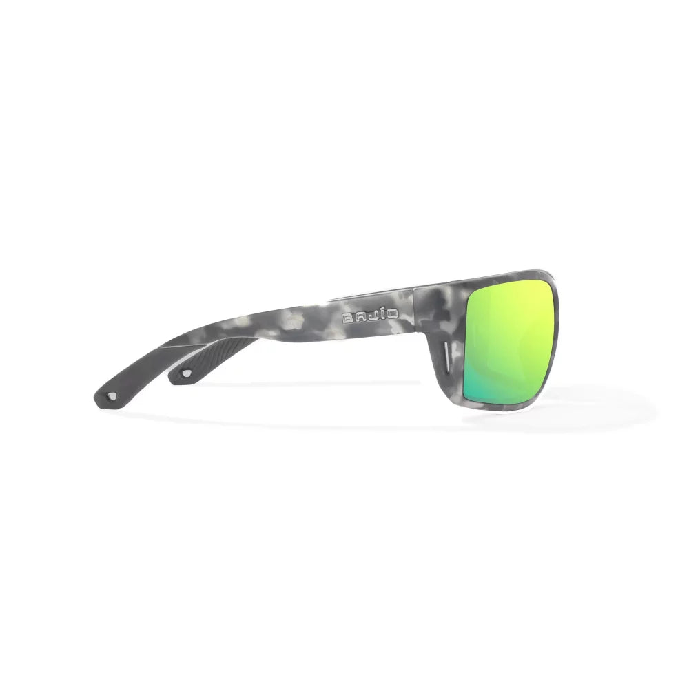 Bajio Bales Beach Gray Rock Matte Green Mirror Glass Lenses Mens Sunglasses – Image 3