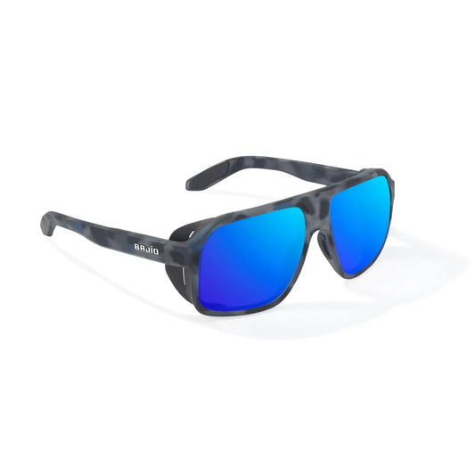 Bajio Cocho Dark Blue Camo Matte Blue Mirror Glass Lenses Mens Sunglasses – Image 2