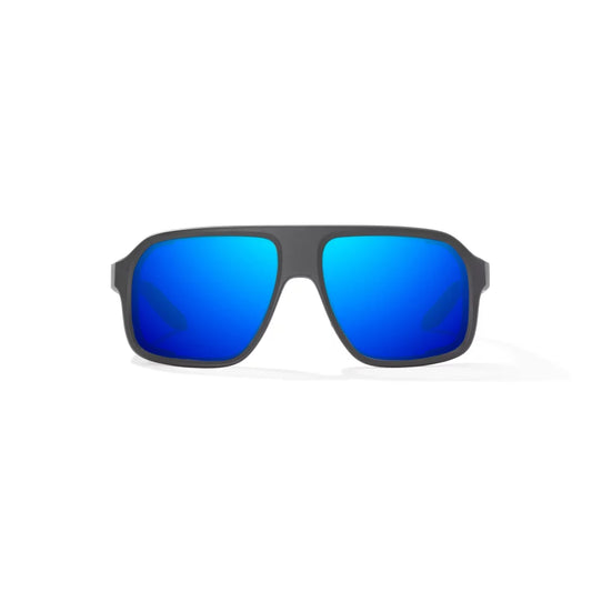 Bajio Cocho Graphite Black Matte Blue Mirror Glass Lenses Mens Sunglasses – Image 2