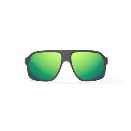 Bajio Cocho Graphite Black Matte Green Mirror Glass Lenses Mens Sunglasses – Image 2